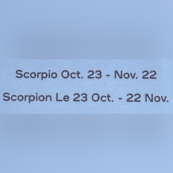 Claire's Gold-tone Script Zodiac Pendant Scorpio Necklace - Picture 7 of 9